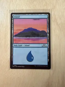 MTG Island Artist Proof - Mark Poole Sunset - 30th Anniversary M30 AP White Back - Image 1