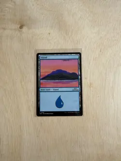 MTG Island Artist Proof - Mark Poole Sunset - 30th Anniversary M30 AP White Back - Image 2