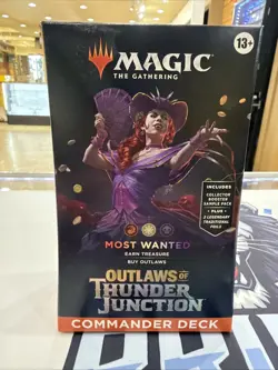 Outlaws of Thunder Junction: Commander Deck - Most Wanted MTG Brand New Sealed - Image 1
