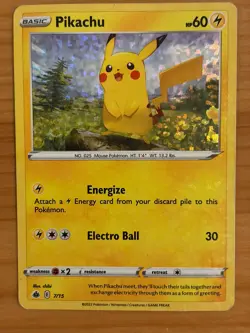Pikachu 7/15 Confetti Holo HP - McDonald's Collection 2022 - Pokemon TCG - Image 1