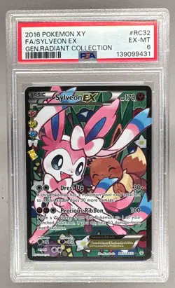 2016 Pokemon Generations Radiant RC32 Sylveon EX PSA 6 139099431 - Image 1