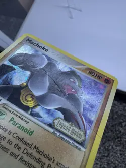 Pokemon Machoke Legend Maker Reverse Holo Card 2006 80 HP TCG #39/92 **DMG** - Image 4