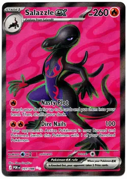 Salazzle EX 101/88 ME03: Perfect Order POR Pokemon TCG Holo Ultra Rare NM - Image 1
