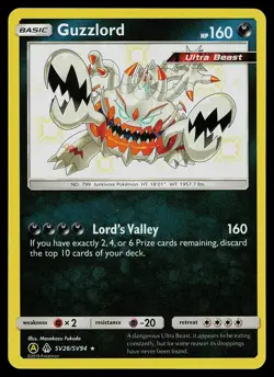 Pokemon Card - Guzzlord Hidden Fates SV26/SV94 Shiny Holo Rare - Image 1
