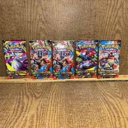 Pokemon MEGA EVOLUTION (5) You Get 50 Cards! - Image 1