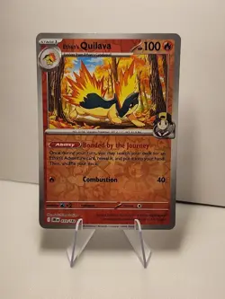 Ethan's Quilava 033/182 Sv10 Destined Rivals Common Reverse Holo Pokemon TCG NM - Image 1