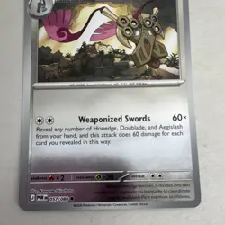 Pokemon Doublade 057/088 POR Stage 1 HP100 2026 Foil English TCG Card - Image 4