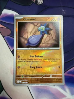 Glimmet - Obsidian Flames 121/197 - Reverse Holo - NM - Pokemon Error Holo - Image 1