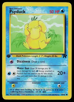 Pokemon Card - Psyduck Team Rocket 65/82 Common 1st Edition - Image 1