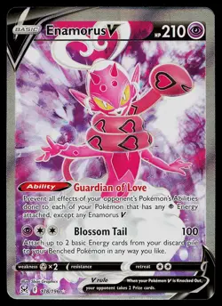 Pokemon Card - Enamorus V Lost Origin 178/196 Rare Ultra 2022 - Image 1