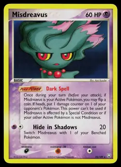 Pokemon Card - Misdreavus Team Rocket Returns 25/109 Rare - Image 1