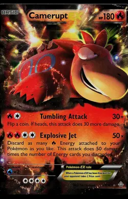 Pokemon Card - Camerupt EX Primal Clash 29/160 Ultra Rare - Image 1