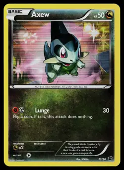 Pokemon Card - Axew Dragon Vault 13/20 Holo Rare - Image 1