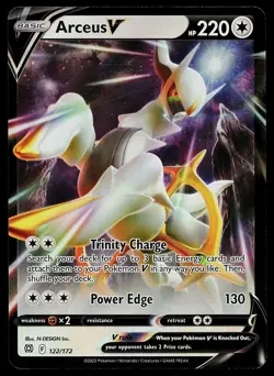Pokemon Card - Arceus V Brilliant Stars 122/172 Ultra Rare - Image 1
