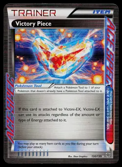 Pokemon Card - Victory Piece Plasma Storm 130/135 Rare Ace Trainer - Image 1
