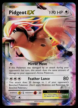 Pokemon Card - Pidgeot EX Evolutions 64/108 Holo Rare EX 2016 - Image 1