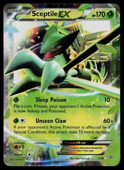 Pokemon Card - Sceptile EX Ancient Origins 7/98 Holo Rare EX 2015 - Image 1