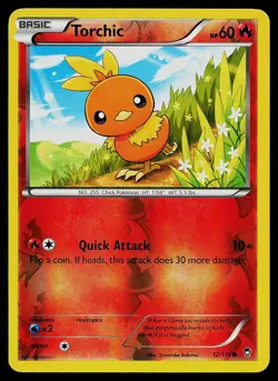 Pokemon Card - Torchic Furious Fists 12/111 Reverse Holo Common - Image 1