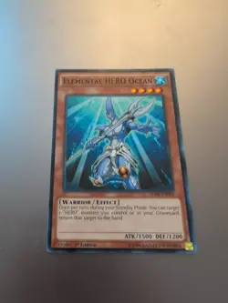 YUGIOH TCG ELEMENTAL HERO OCEAN SDHS-EN002 COMMON 1ST EDITION NM - Image 1