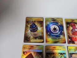 Lot of 15 Gold Trainer / Energy Pokemon Cards Collection Golden Rare 2017 - 2021 - Image 2