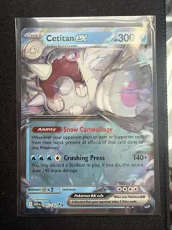 Cetitan ex 65/182 Pokemon TCG SV10: Destined Rivals NM - Image 1