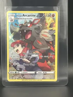 Pokemon Hisuian Arcanine Full Art Trainer Gallery Lost Origin TG08/TG30 - Image 1