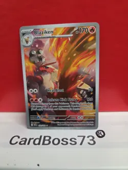 🔥 Holo Blaziken 192/182 Illustration Rare Destined Rivals Pokemon NM - Image 1