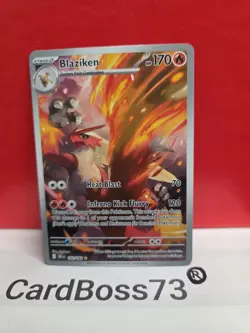 🔥 Holo Blaziken 192/182 Illustration Rare Destined Rivals Pokemon NM - Image 2