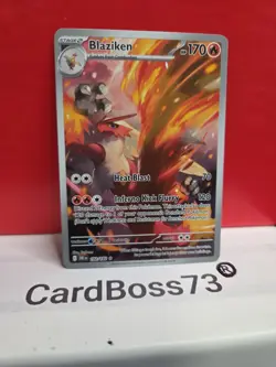 🔥 Holo Blaziken 192/182 Illustration Rare Destined Rivals Pokemon NM - Image 3
