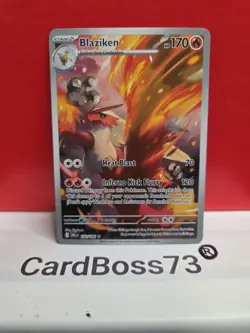 🔥 Holo Blaziken 192/182 Illustration Rare Destined Rivals Pokemon NM - Image 4