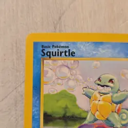 Pokemon TCG Squirtle 063/102 Base Set Common Basic Regular 1999 English Card - Image 5
