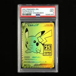 PSA 9 MINT 2021 Pokemon 25th JPN Pikachu V s8a-G E 001/015 - Image 2