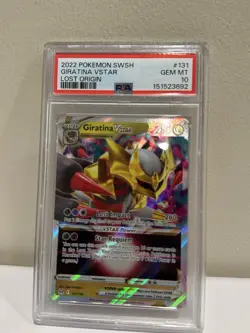 Pokemon Giratina VSTAR TCG Lost Origin Holo Ultra Rare Card 131/196 PSA 10 - Image 1