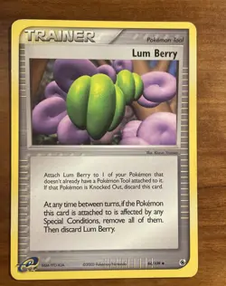 Pokemon Card Trainer Lum Berry 84/109 EX Ruby & Sapphire Uncommon Vintage MINT - Image 1