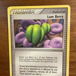 Pokemon Card Trainer Lum Berry 84/109 EX Ruby & Sapphire Uncommon Vintage MINT - Image 5