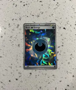 Pokemon TCG Basic Darkness Energy SVE 015 Cracked Ice Holo NM - Image 1