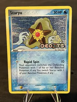 Staryu #77/107 Reverse Holo Common 2005 EX Deoxys MP Pokemon TCG - Image 1
