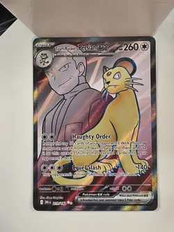 Pokemon TCG Team Rockets Persian EX Full Art 219/182 Destined Rivals Ultra Rare - Image 1
