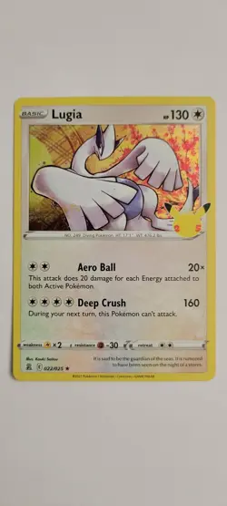 LUGIA 022/025 RARE CELEBRATIONS POKEMON LP - Image 1