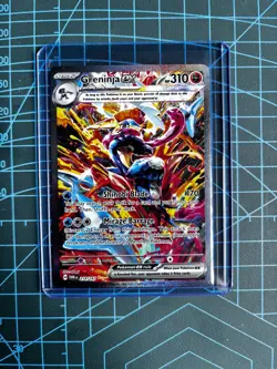 Pokemon TCG Twilight Masquerade Greninja EX 214/167 Near Mint - Image 1