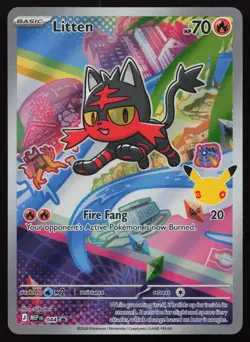 Litten 044 Holo Promo ME: Mega Evolution Promo Pokemon English NM - Image 1