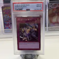 PSA 8 Yu-Gi-Oh! Dimension Wall CRV-EN059 Cybernetic Revolution Trap 1st Edition - Image 1