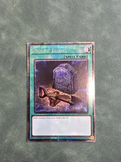 Foolish Burial 1st Edition Quarter Century Secret Rare RA02-EN049 Yu-Gi-Oh! - Image 1