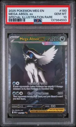Pokemon Mega Absol ex 180/132 Me01 Special Illustration Rare Holo PSA 10 280HP - Image 1