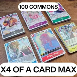 ONE PIECE - 100 x OP13 Carrying On His Will RANDOM COMMONS bulk lot - Image 1