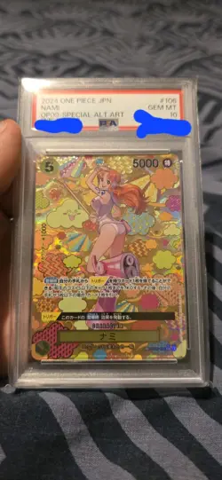 PSA 10 Nami SR-SPC OP08-106 Alt Art /Parallel, ONE PIECE Card Game, Japanisch - Image 1