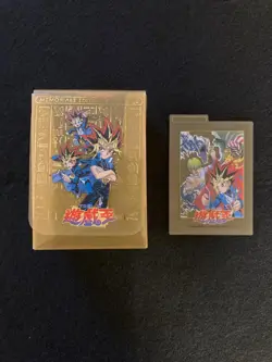 BANDAI Yu-Gi-Oh Deck Case Card Box Memorial Edition Gold 1998 Vintage Toei japan - Image 1