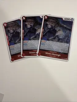 One Piece Card Game Silvers Rayleigh OP09-005 R Playset X3 - Image 1