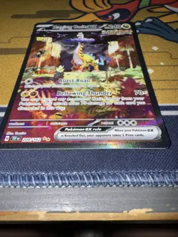 Pokemon TCG Raging Bolt EX Scarlet & Violet Temporal Forces Holo Card 208/162 NM - Image 2