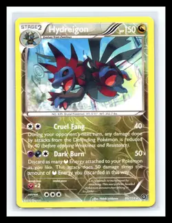 💥 Hydreigon 86/114 Rare XY Steam Siege Reverse Holo Pokemon TCG 2016 - Image 1